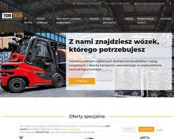 TOMTECH wózki widłowe _ opony Continental 
