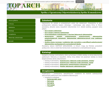 TOP-ARH S c  Techniczno-Kryminalistyczne Badania Dokumentów_