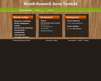 Wyrób Boazerii Jerzy Tymicki_