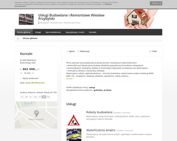 Przybylski Wiesław  Usługi budowlane i remontowe  Budowa domów_