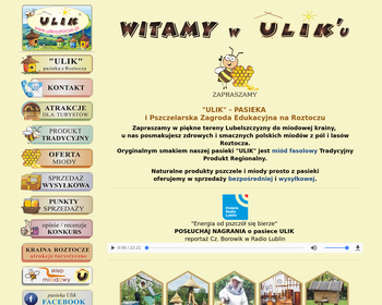 Gospodarstwo Pasieczne ULIK Irena i Marian Śliczniak_
