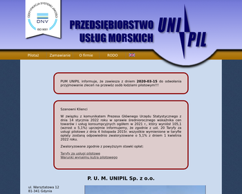 Przedsiębiorstwo Usług Morskich UNIPIL Sp  z o o_