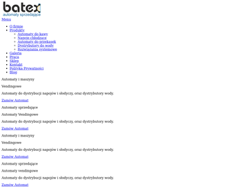 Batex  Automaty vendingowe_ dystrybutory do wody