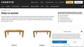 Stoły na wymiar i meble drewniane i nowoczesne stoły – usługi księgowe.