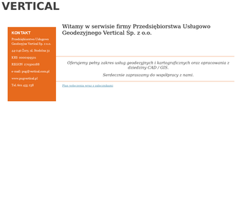 Przedsiębiorstwo Geodezyjno-Kartograficzne VERTICAL Sp  z o o_