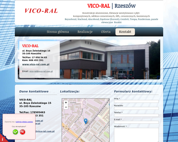 Przedsiębiorstwo Usługowo-Produkcyjne VICO-RAL S c  Sebastian Tunia_