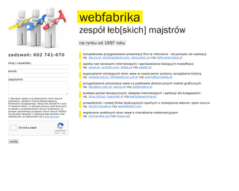 WebFabrika - Wytwórnia Stron Internetowych_
