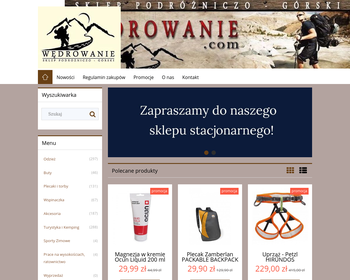 WĘDROWANIE com - Sklep Podróżniczo-Górski_