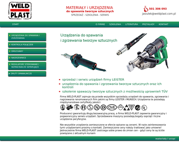 Zakład Naukowo-Produkcyjny WELD-PLAST Wytwórnia Chemiczna_