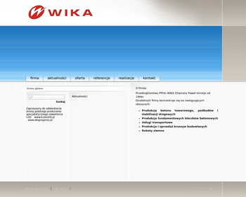 Przedsiębiortwo Produkcyjno-Handlowo-Usługowe WIKA Betoniarnia Kopalnia Kruszywa_
