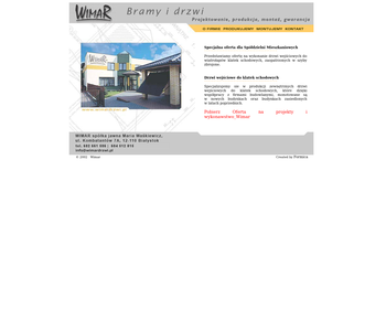 Wimar sp j  Bramy_ drzwi  Waśkiewicz M