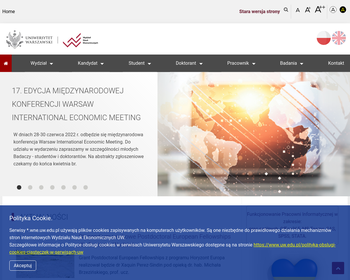 Uniwersytet Warszawski - Wydział Nauk Ekonomicznych_ Zakład Teorii Rozwoju Gospodarczego
