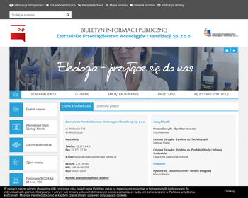 Zabrzańskie Przedsiębiorstwo Wodociągów i Kanalizacji Sp  z o o_