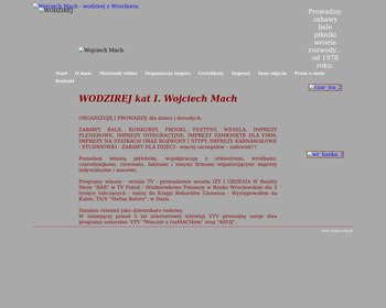 Disco-Retro  Organizacja i prowadzenie imprez  Mach W_