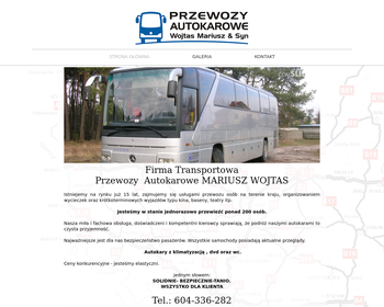 Przewozy autokarowe  Wojtas Mariusz_