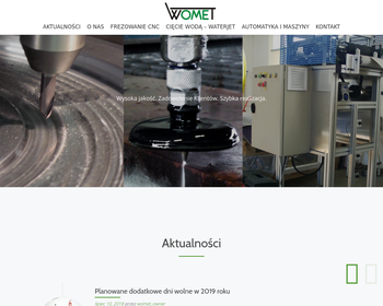 Womet s c  ZPM  Ogrodzenia  Cięcie wodą  Frezowanie CNC_