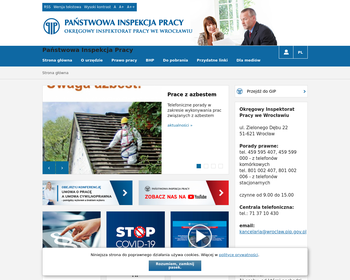 Państwowa Inspekcja Pracy - Okręgowy Inspektorat Pracy we Wrocławiu_