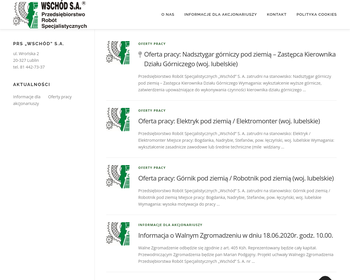 Wschółd Sp  z o o  Przedsiębiorstwo robółt specjalistycznych_