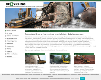 Recykling  Specjalistyczna firma wyburzeniowa  Roboty ziemne_