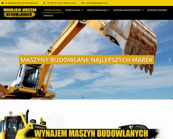 Wynajem maszyn budowlanych_