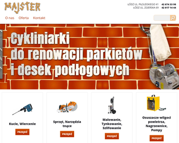 Majster  Wypożyczalnia narzędzi  Maszyny budowlane_