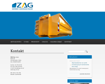ZAG sp  z o  o  Producent kontenerów i konstrukcji stalowych_