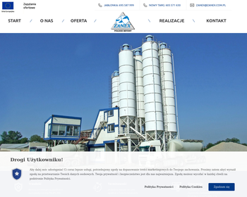 Żanex Sp  z o o  Producent betonu_