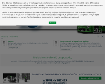 ZASADA TRANS SPEDITION Sp  z o o_