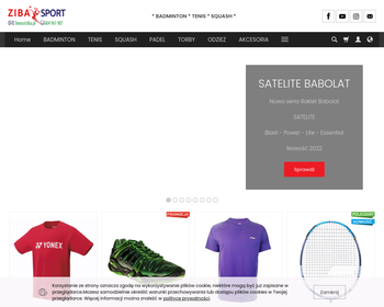 TENIS BADMINTON SQUASH ZiBA - sport_