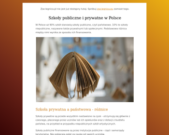Zespół Szkół Ekonomicznych im  Stefana Żeromskiego w Legnicy_