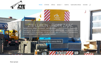ZTE Lublin  Wynajem żurawi_ podnośników i dźwigów
