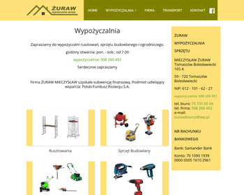 Żuraw  Usługi ogółlnobudowlane  Żuraw M_
