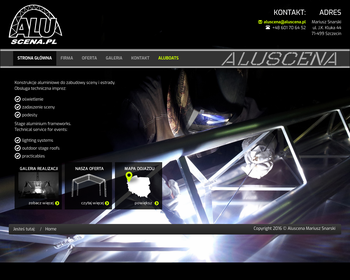 AluSCENA - Mariusz Snarski - kostrukcje aluminiowe_Array