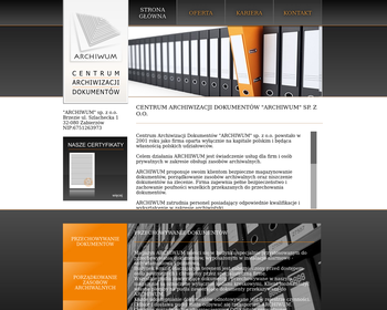 Archiwum  Sp  z o o  Centrum archwizacji dokumentów_Array
