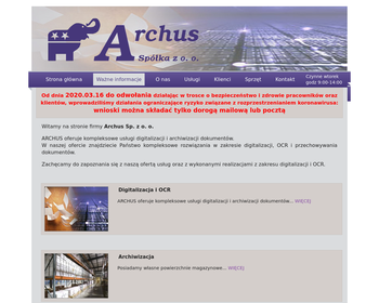 Archus Sp  z o o  Archiwizacja dokumentów_Array