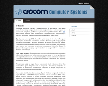 CROCOM COMPUTER SYSTEMS S c_Array