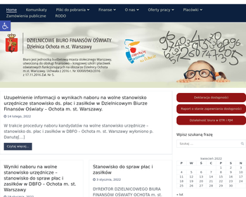 Dzielnicowe Biuro Finansów Oświaty Ochota Miasta Stołecznego Warszawy_Array