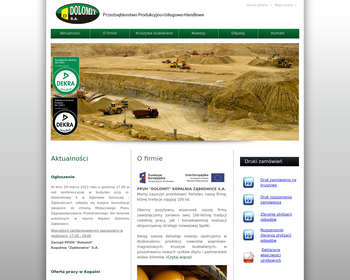 Przedsiębiorstwo Produkcyjno-Usługowo-Handlowe DOLOMIT Kopalnia_Array