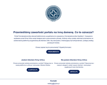 Strona Firmy GlaxoSmithKline poświęcona farmakoekonomice_Array
