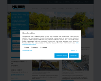 HUBER TECHNOLOGY Sp  z o o_Array
