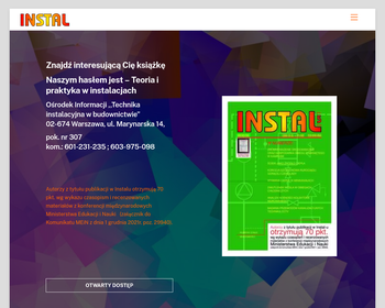 Ośrodek Informacji TECHNIKA INSTALACYJNA W BUDOWNICTWIE_Array