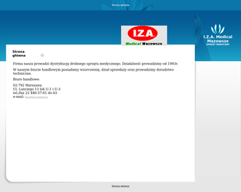 Przedsiębiorstwo Handlowo-Usługowo-Produkcyjne I Z A  Medical Mazowsze - Hurtownia Sprzętu Medyczneg_Array