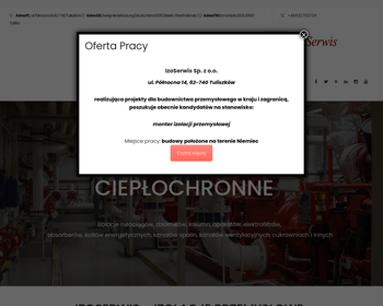 Izo Serwis  Izolacje termiczne ciepło i zimnochronne_Array