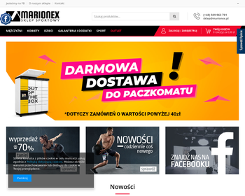 Sklep sportowy MarioneX_Array