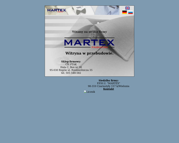 Przedsiębiorstwo Produkcyjno-Handlowo-Usługowe MARTEX_Array