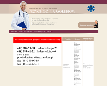 Niepubliczny Zakład Opieki Zdrowotnej Przychodnia Gołębiów_Array