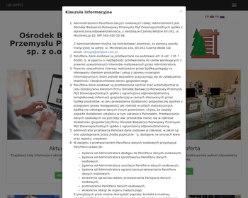 Ośrodek Badawczo-Rozwojowy Przemysłu Płyt Drewnopochodnych_Array