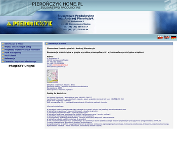 Ślusarstwo Produkcyjne inż  Pierończyk Andrzej_Array