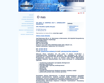 Polgeol S A  Przedsiębiorstwo Geologiczne_Array