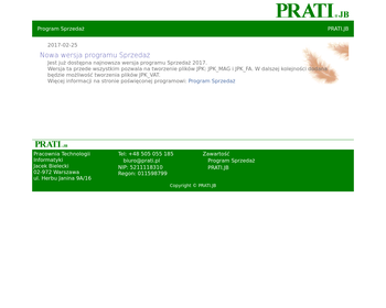 Pracownia Technologii Informatyki PRATI JB_Array